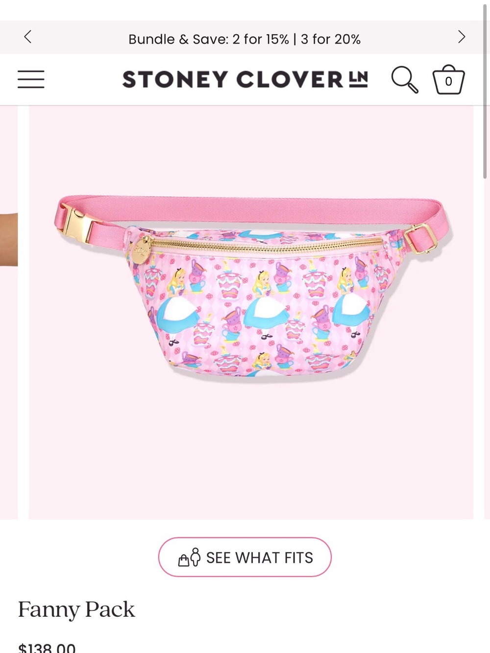 Stoney Clover Pink Alice Fany pack Bag